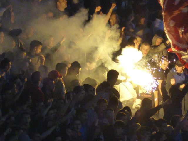 Crvena Zvezda - Partizan Belgrad, Marakana, Super Liga Serbien, 25/04/2015