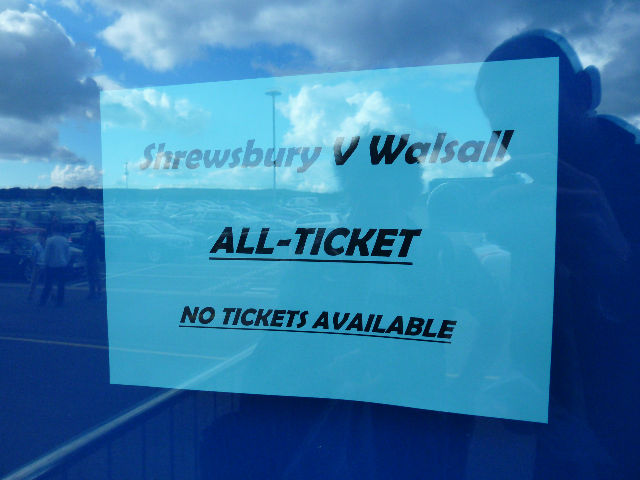 Shrewsbury Town - Walsall FC, Greenhous Meadow, League One, 14/10/2012