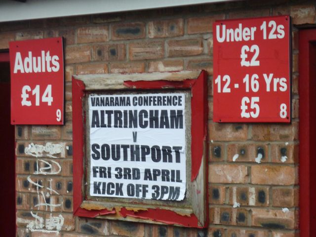 Altrincham FC - Southport FC, Moss Lane, Conference, 03/04/2015