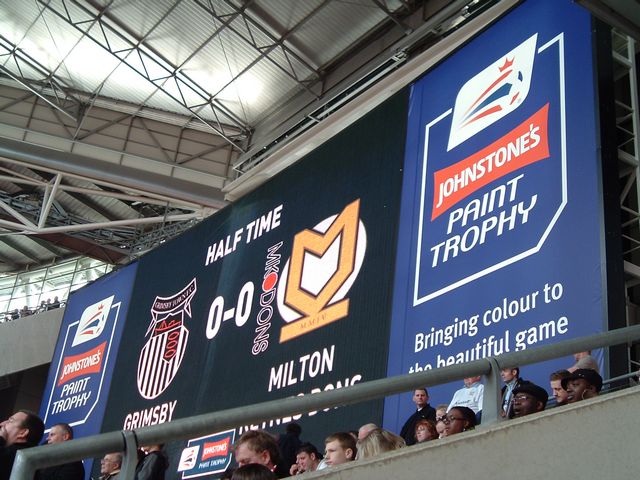 Grimsby Town - Milton Keynes Dons, Wembley Stadium London, League Trophy, 30/03/2008