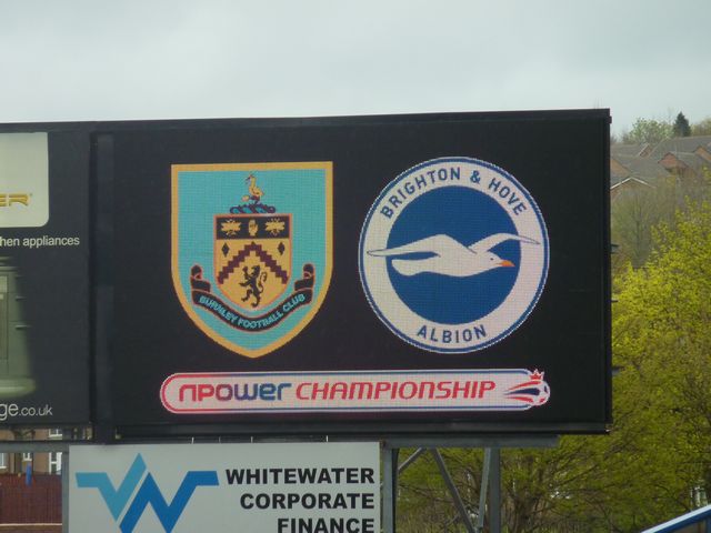 Burnley FC - Brighton & Hove Albion, Turf Moor, Championship, 06/04/2012