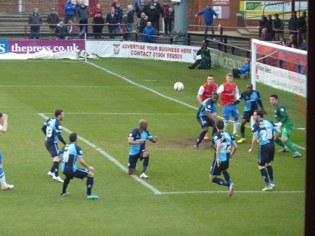 York City - Wycombe Wanderers, Bootham Crescent, League Two, 15/03/2014